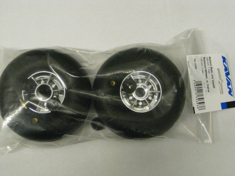 Ballon Rad mit Ventil 100mm (1 Paar) Kavan 0180