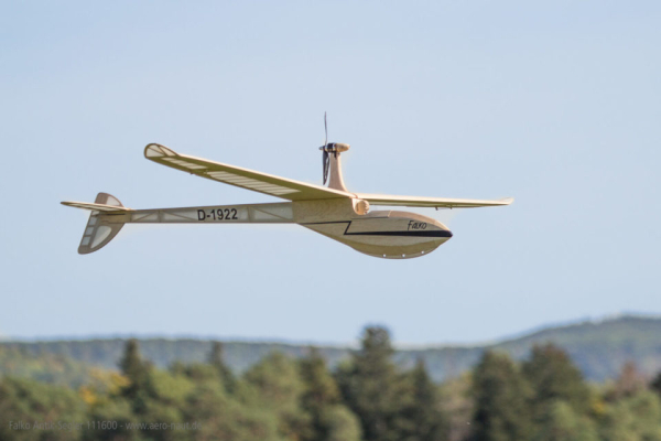 Falko - Holzbausatz eines Antikmodells in zeitgemäßer Bauweise Spw. 178cm Aeronaut 111600