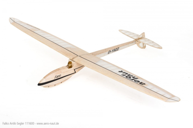 Falko - Holzbausatz eines Antikmodells in zeitgemäßer Bauweise Spw. 178cm Aeronaut 111600