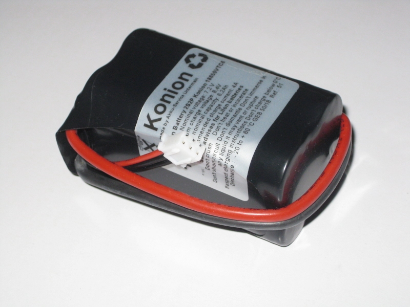 18650VTC6 Konion 2S2P 7,2V 6200mAh mit 2,5qmm Litze und XH-Balancer