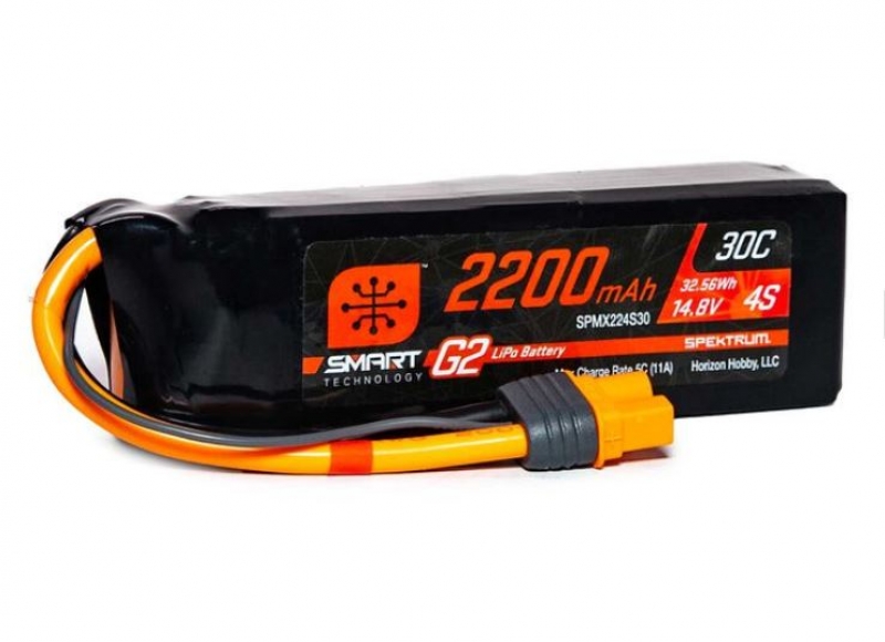 Smart Lipo Akku 4S 14,8V 2200mAh G2 30C IC3 Anschluss SPMX224S30