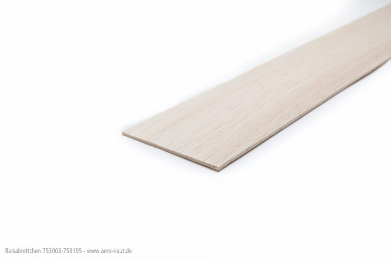 Balsabrettchen 1000x100x0,8mm Aeronaut 753022