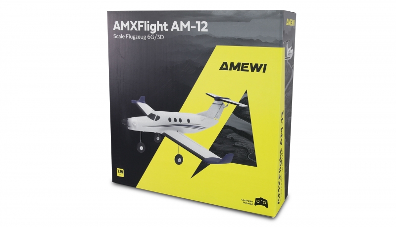 AMXFlight AM-12 vorbildgetreuer Propeller Jet aus EPP mit 6-Kanal RTF-Set 450mm