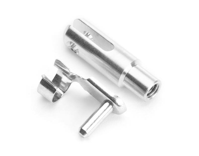 ALU Gabelkopf M3 mit 3mm Schnellverschluss / Sicherungsclip VE=10 Stück