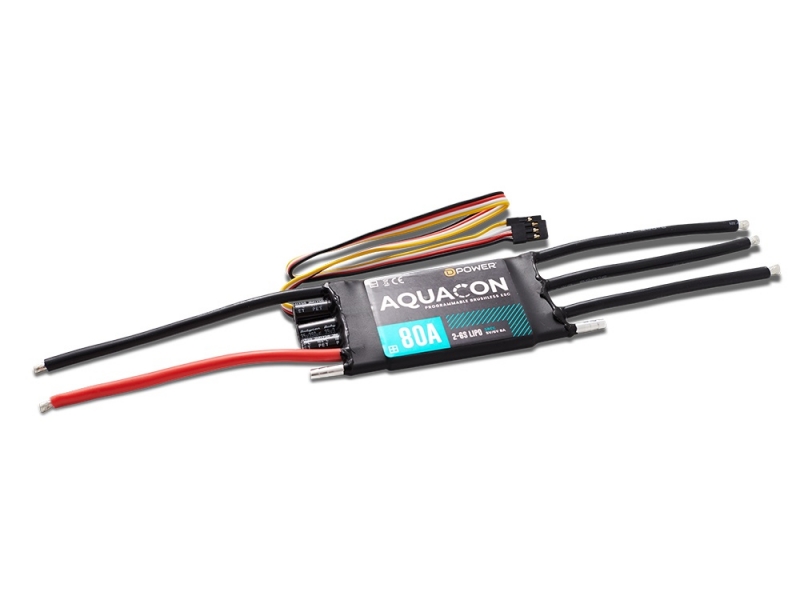 AQUACON 80A S-BEC Brushless Regler für Boote für 2-6S Lipo