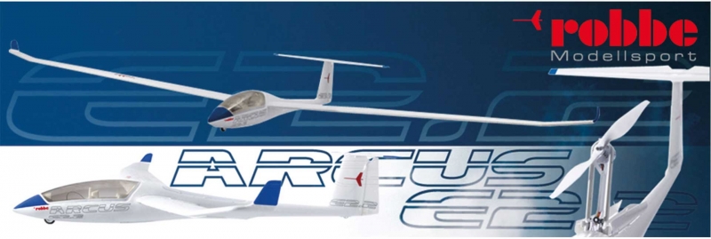 Arcus E 2.2 ARF PNP eleganter vorbildgetreuer Elektrosegler mit Klapptriebwerk und Störklappen