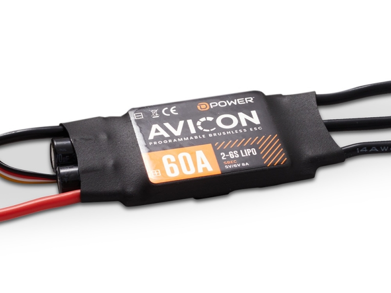 AVICON 60A S-BEC Brushless Regler für 2-6S Lipo