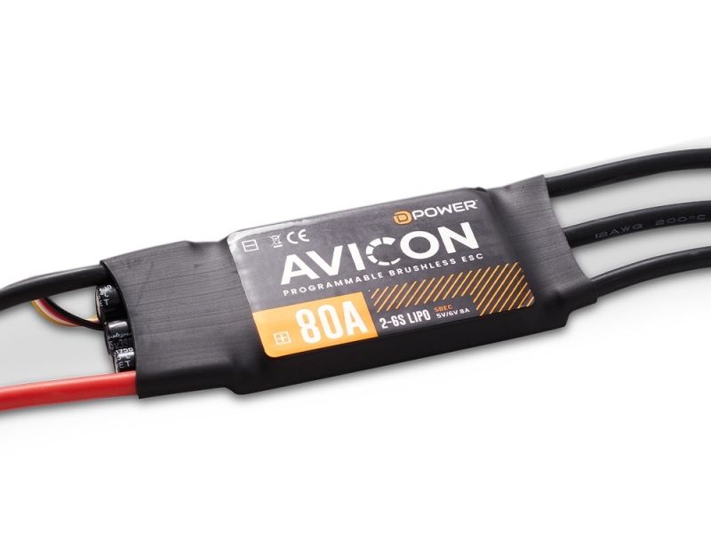 AVICON 80A S-BEC Brushless Regler für 2-6S Lipo