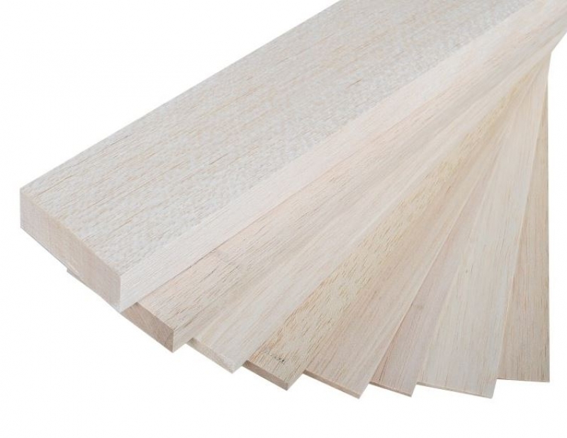 Balsa Brettchen 2,0 x 100 x 1000mm VE=1Stück