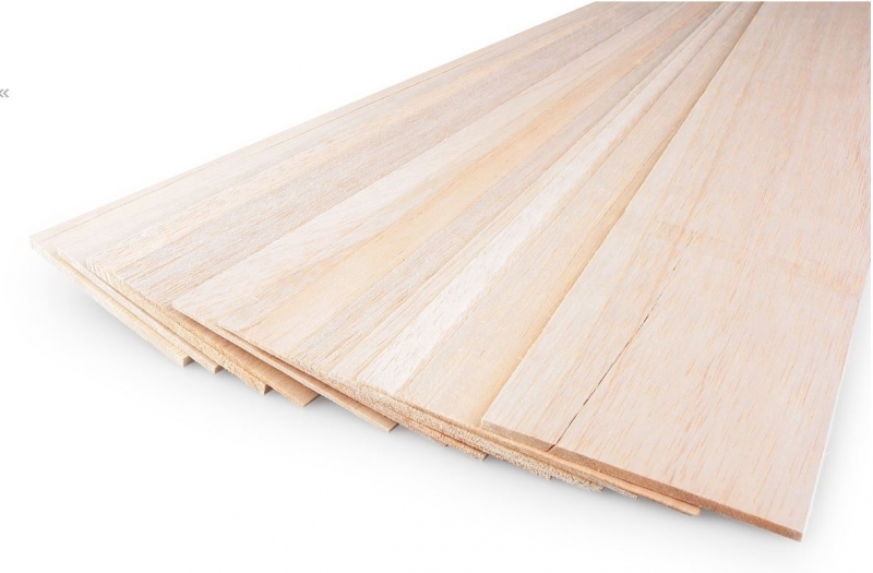 Balsaholz Brettchen 2. Wahl 80 - 100cm lang ca. 8-10 Stück verschiedene Dicken und Qualitäten