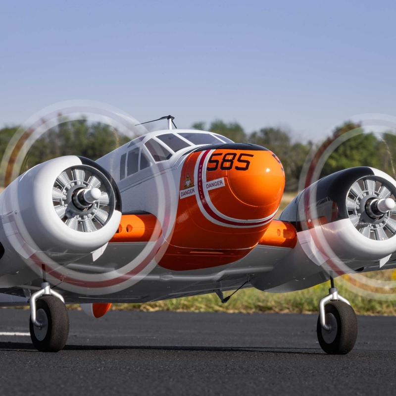 Beechcraft D18 1.5m BNF Version ein Traum von Flieger...2-motorig Ezfw. EFL-3726