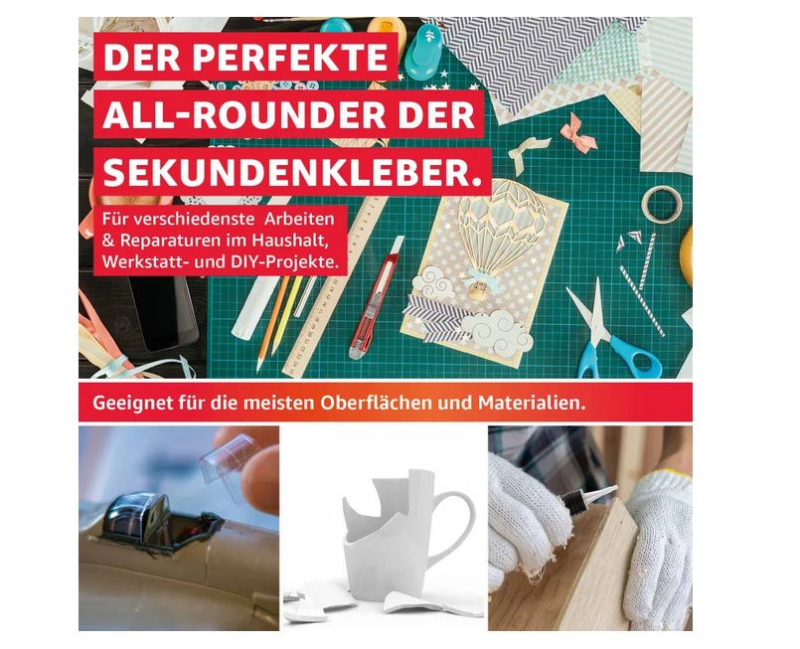 CA Sekundenkleber mittelflüssig 20g Everglue EV650042