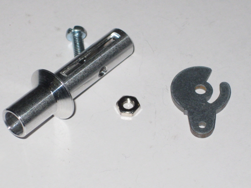 F-Schleppkupplung aus ALU Ø 8,0mm / Ø 6mm innen für Segelflugmodelle bis ca. 4kg Fluggewicht R.E.M. 30235