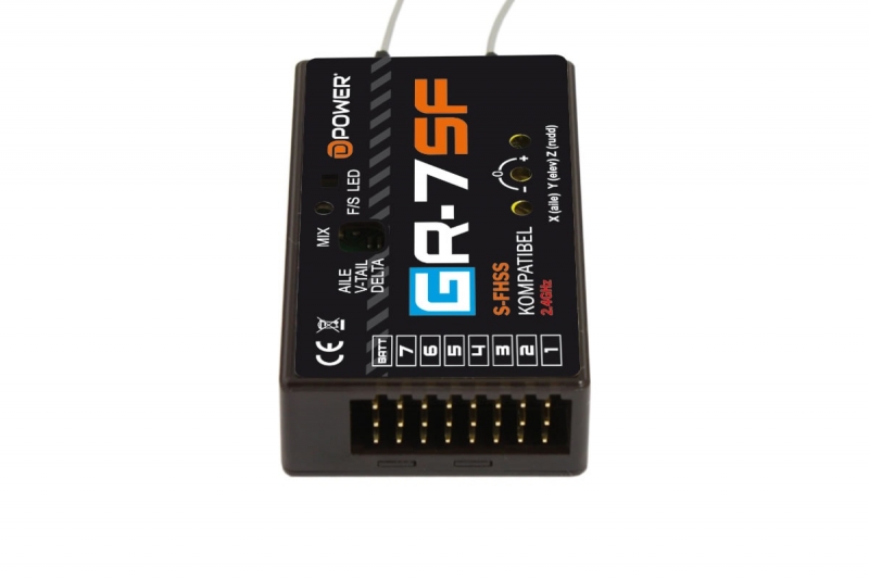 D-Power GR-7SF 2.4GHz Empfänger mit 3X Gyro