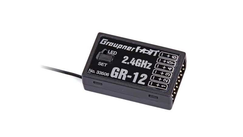 Graupner GR-12 HoTT Empfänger (6-Kanal) 33506