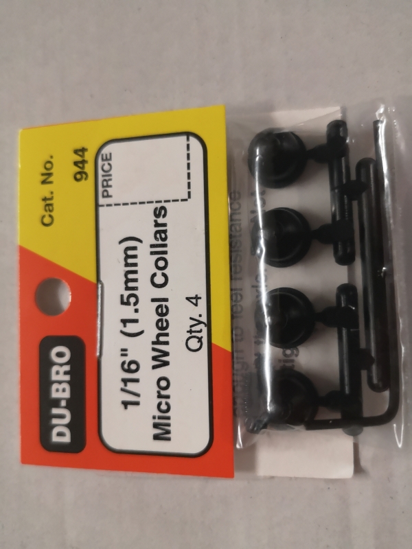 Micro Stellringe für Ø 1,5mm Achsen geeignet für Slowflyer und Mini-Scale Modelle Art.10112
