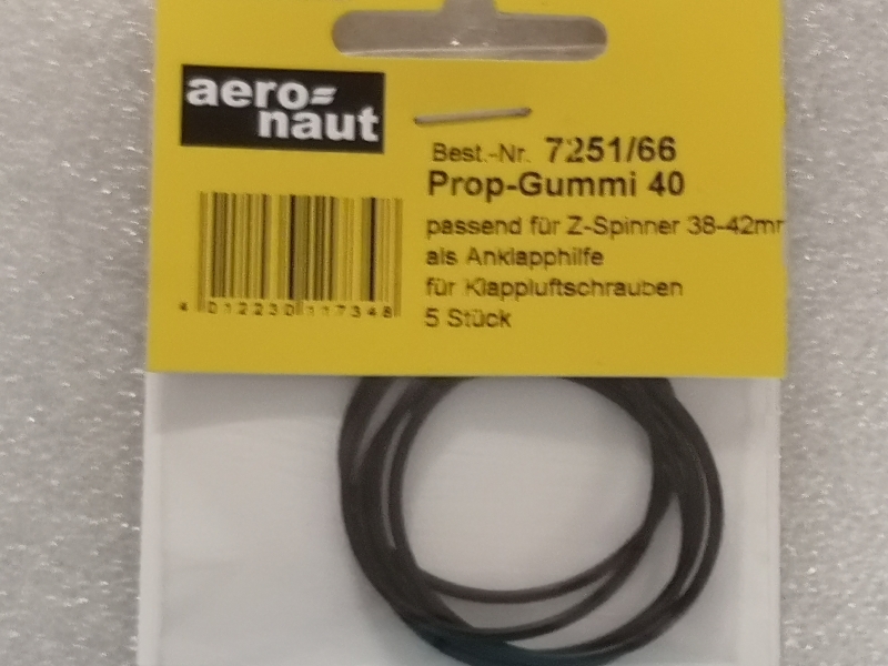 Prop-Gummi für Z-Spinner Ø 38-42mm Aeronaut 725166 VE=5 Stück