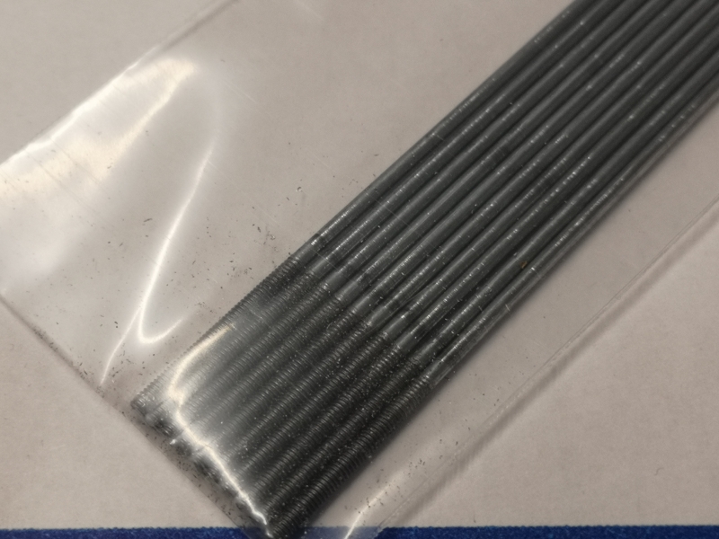 M2 Schubstange Ø 1,7mm x 200mm Gewindeanteil 20mm gerollt VE=10 Stück REM 30766