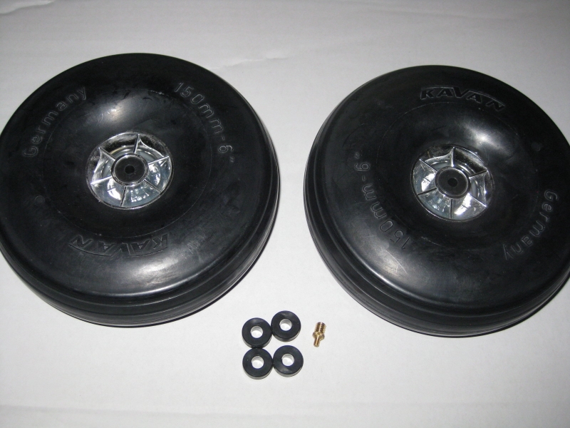 Super Leicht Scale Rad Ø 150mm mit Ventil (1 Paar) Kavan 0266 KAV0266