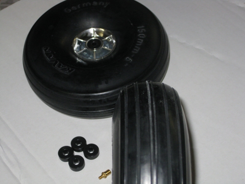 Super Leicht Scale Rad Ø 150mm mit Ventil (1 Paar) Kavan 0266 KAV0266