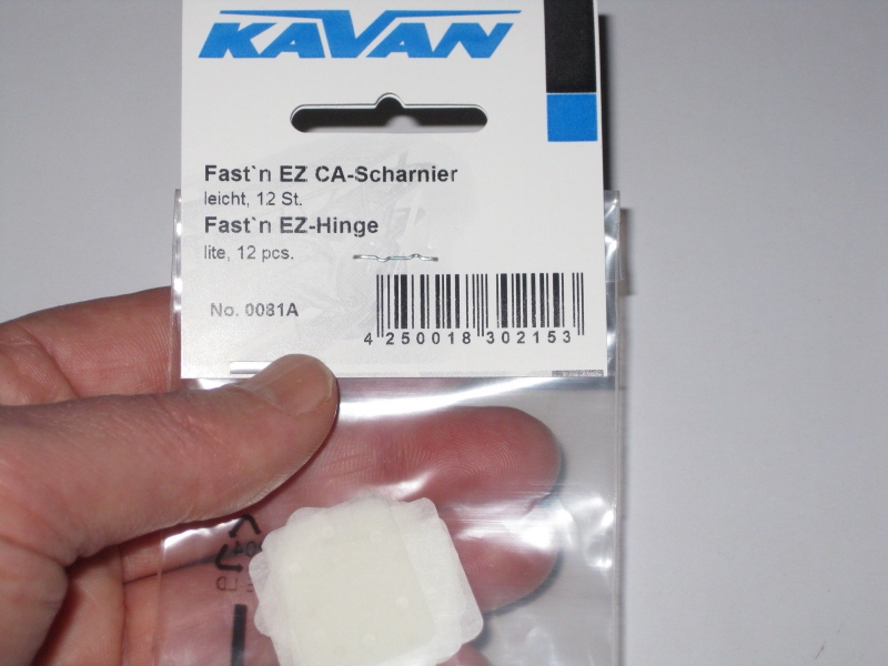 Fast`n EZ CA-Scharnier leicht 25x20x0,15mm VE=12 Stück KAVAN 0081A