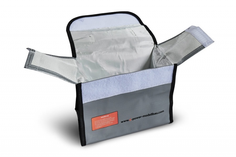 Lipo Schutz Tasche mit Tragegriff Safe Bag für Lipo Akkus 215x115x155mm D-Power DPLT01
