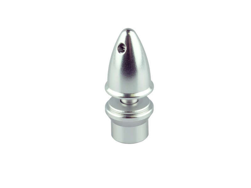 Alumitnehmer mit Spinner Spannhülse für 4mm Welle und 6,35mm Aufnahme Yuki 706007