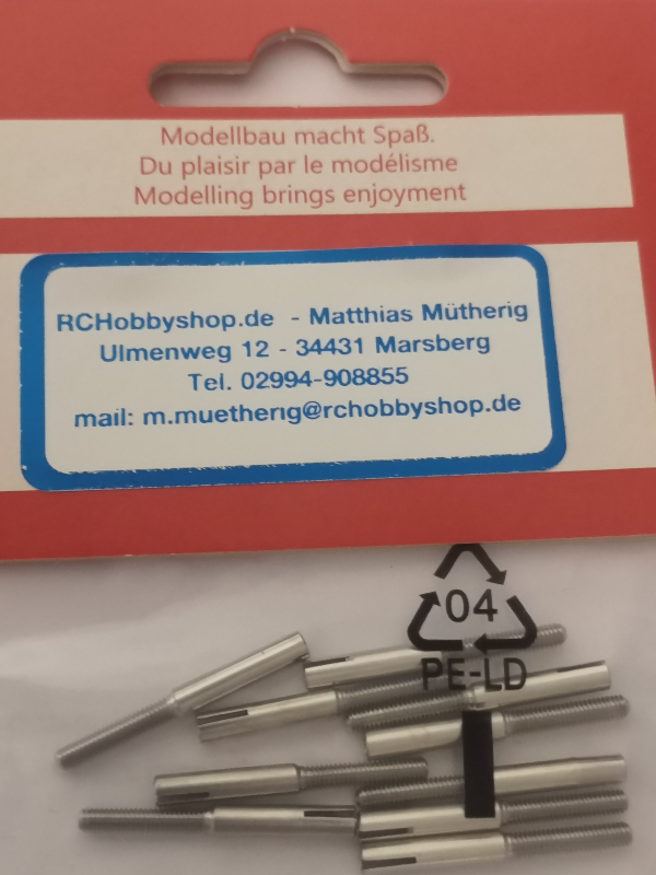 Löthülsen M2,5 mit Schlitz