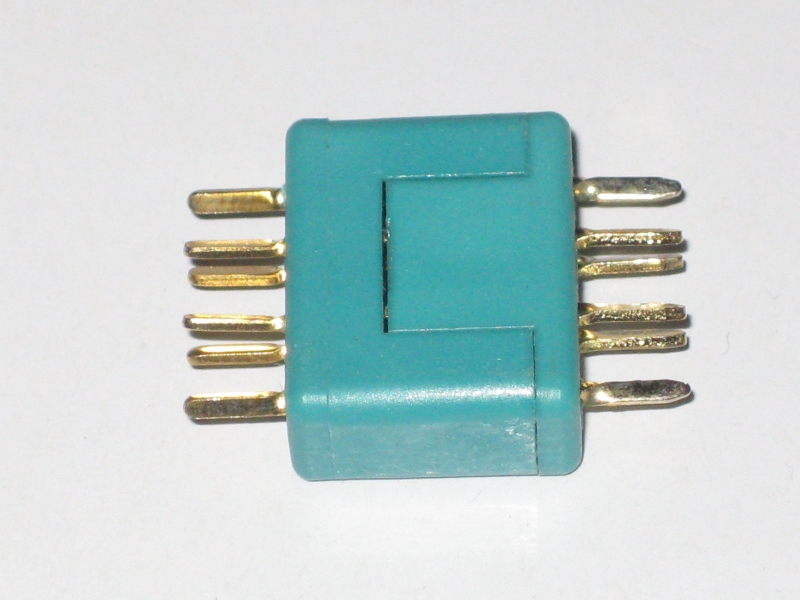 1 Paar MPX M6-50 Hochstromstecker 6polig Stecker + Buchse grün bis 50A