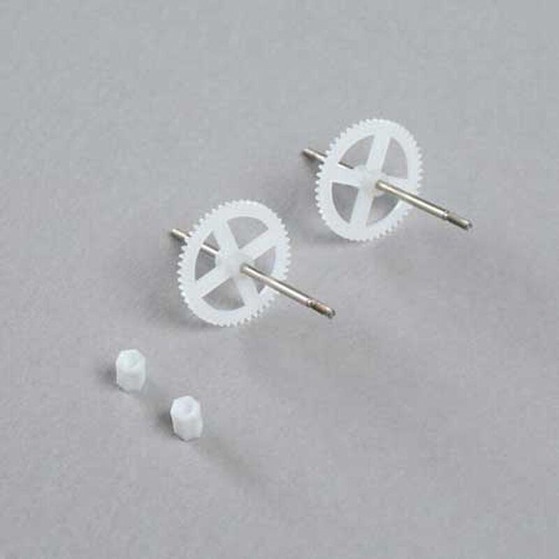 Zahnrad / Getriebe mit Welle für Night Vapor / Prop Shaft with Gear (2) EFLU1327 E-flite