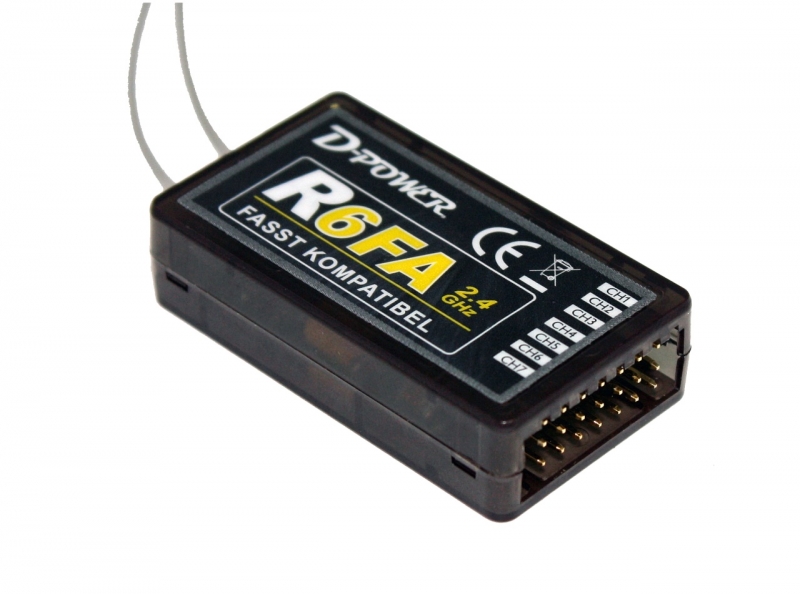 R-6FA FASST kompatibler Empfänger 6 Kanal D-Power R6FA