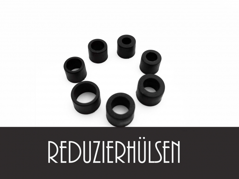 Reduzierhülsen in Ø 8mm und Ø 10mm verschiedene Durchmesser 10/8 -10/6,5 - 8/6 - 8/5,5 - 8/4 Höhe 6,8mm