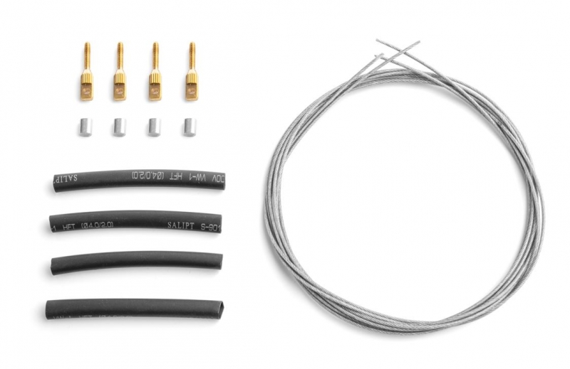 Seilanlenkungsset 4x M2 Augenschraube und 1mm Draht