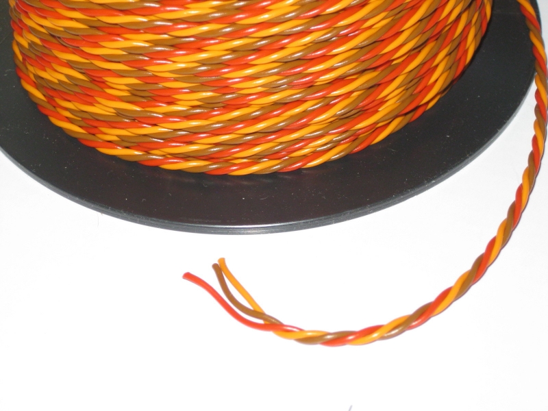 PVC Servokabel 3x 0,14qmm verdrillt / verseilt LiFY Farben Gr./JR Meterware Nessel