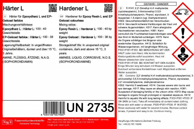 Epoxydharz L 200g + Härter L 80g Topfzeit 40min 280g Packung