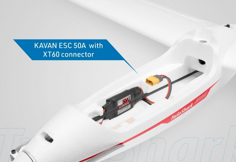 Twinshark 340TS EPO Scale Elektrosegler mit BL Antrieb und Servos Spw.2700mm