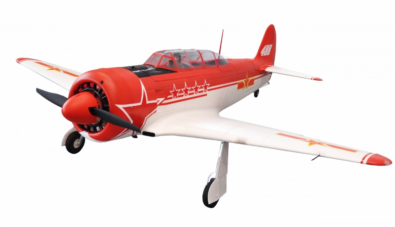 AMXFlight YAK-11 rot weiss EPO für 6S Lipo  PNP Spw.145cm