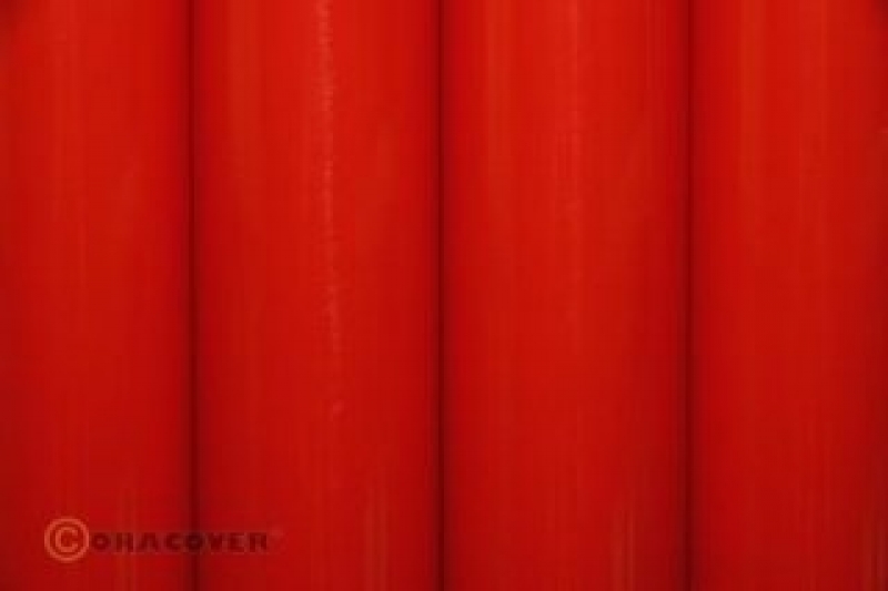 Oracover Bügelfolie hellrot 0,6m x 10m Rolle Meter 21-022-010