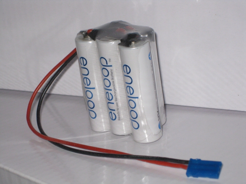 Eneloop Empfängerakku 6V/2000mAh F2+3 Gr/Jr Anschlusskabel