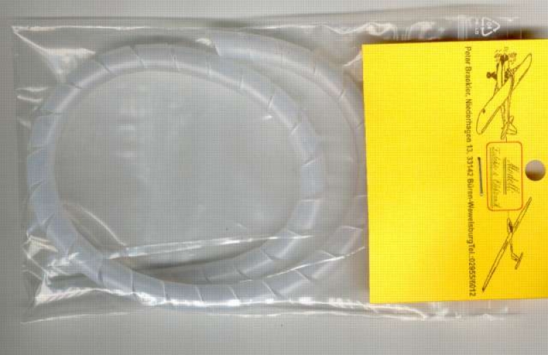 Kabelschlauch zum Schutz von Servokabeln, transparent