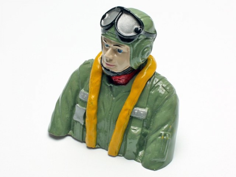 Pilotenbüste FW-190A L oder für andere Warbirds im Maßstab ca. 1:5