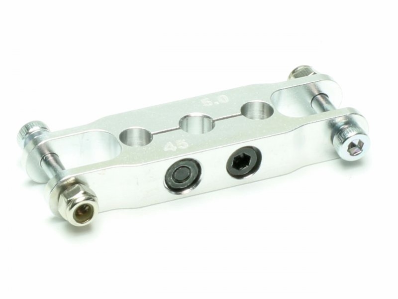 Alumitnehmer für Klappluftscharuben 45mm für 5mm Welle