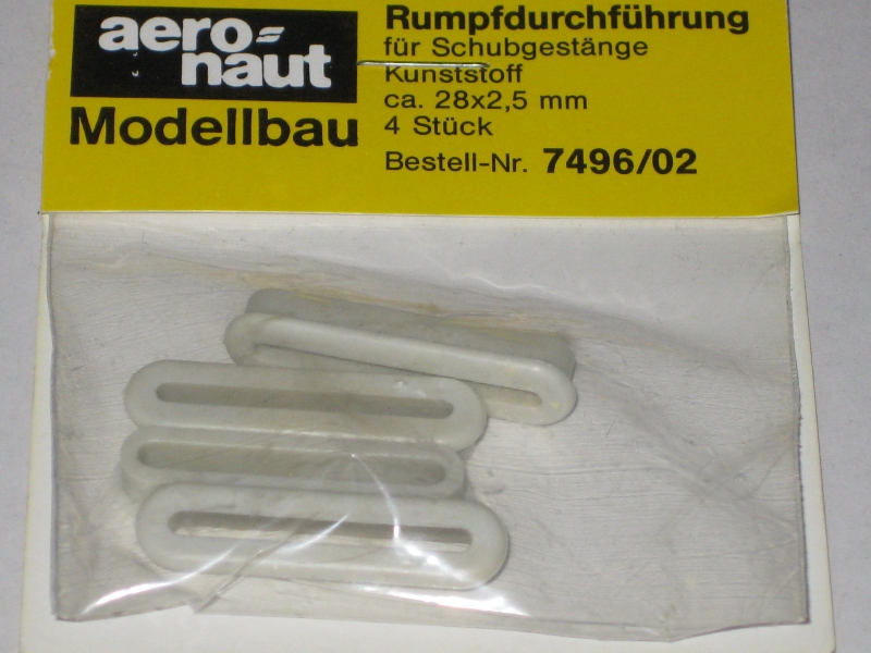 Rumpfdurchführung für Schubstangen ohne Hutze VE=4 Artikel 749602 Aeronaut