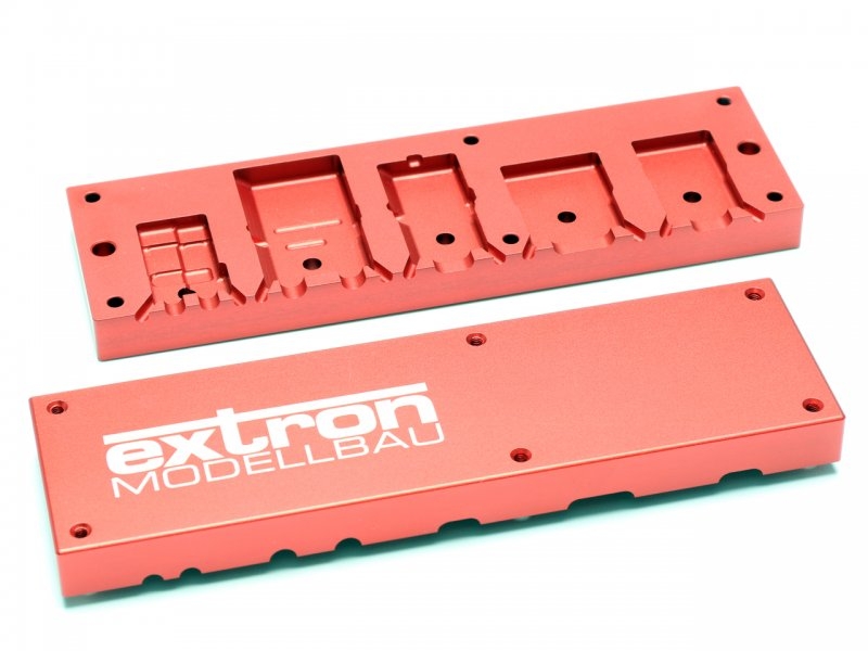 ALU Steckerform 10-fach zum vergiessen von gängigen Stecksystemem im Modellbau EXTRON X3299