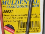 Silikon-Litze 1,5mm² sehr geschmeidig 392x0,07mm schwarz