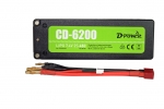D-Power CD-6200/2S Lipo 7.4V 2S 45C mit T-Stecker Hardcase für RC Cars