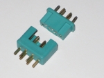 1 Paar MPX M6-50 Hochstromstecker 6polig Stecker + Buchse grün bis 50A