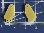 GfK-CNC Ruderhörner H 19mm x B 11mm für Slow Flyer, HLG, F3K   1 Paar