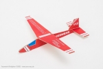 Wurfgleiter Feuerwehr 340mm aus Balsa mit Dekor zum aufkleben