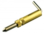 Kabinenhaubenverschluss aus Messing mit Feder 34mm lang